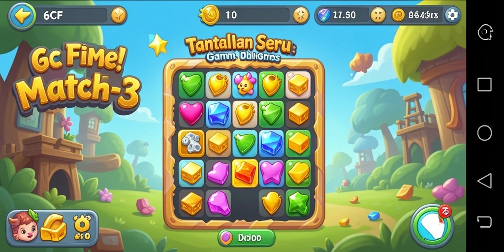 Tampilan gameplay <strong>6CF</strong> yang mencolok dan menarik.