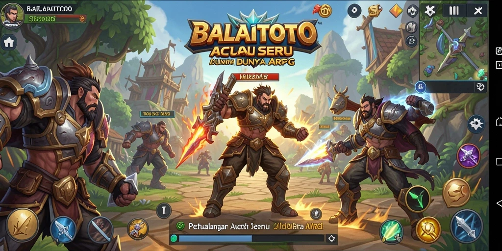 Tampilan gameplay seru dengan aksi pertarungan yang mendebarkan di BALAITOTO.