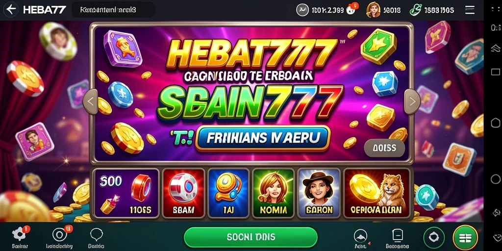 Gameplay HEBAT777 yang seru dengan tema slot yang menarik.