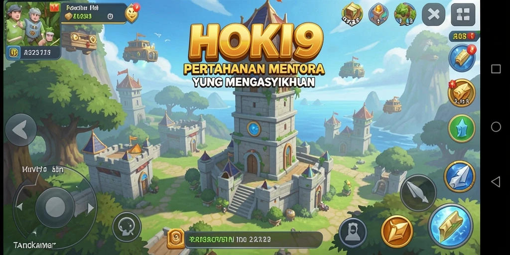 Gameplay HOKI9 yang seru dalam pertahanan menara.