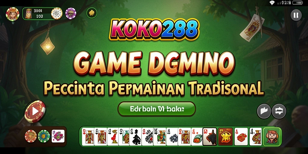 Screenshot KOKO288 menampilkan pemain Domino yang sedang asyik bertanding.