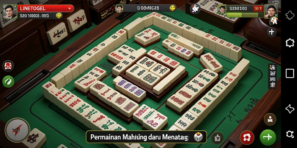 Tampilan menarik dari LINETOGEL yang menunjukkan gameplay Mahjong seru.