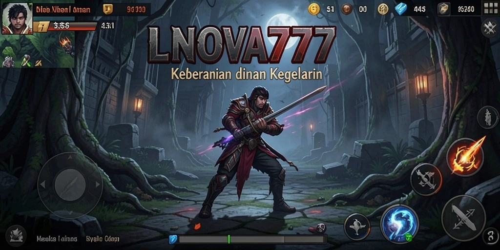 Tampilan gameplay LNOVA777 yang menyeramkan dan menegangkan saat menjelajahi tempat angker.