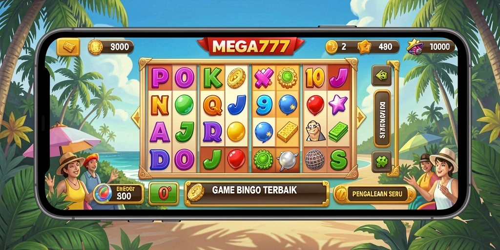 Tampilan menarik dari gameplay Bingo di MEGA777.