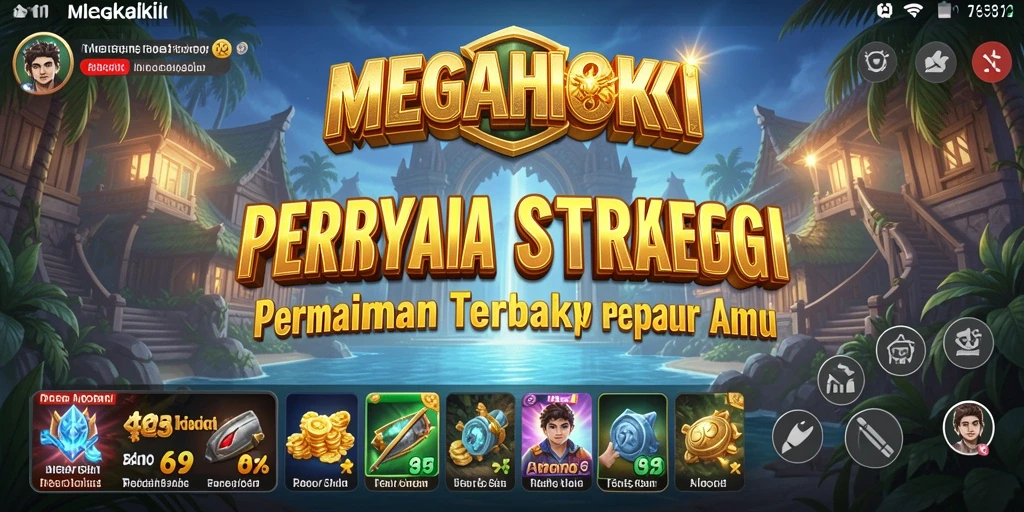 Tampilan gameplay MEGAHOKI yang seru dan strategis.