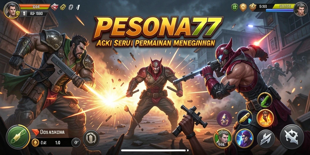 Tampilan gameplay PESONA77 yang menggetarkan dengan aksi seru.
