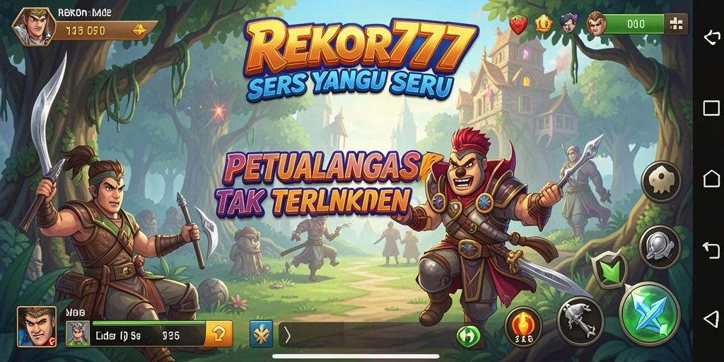 Tangkapan layar gameplay <strong>REKOR777</strong> menunjukkan aksi seru di dunia petualangan yang menegangkan.