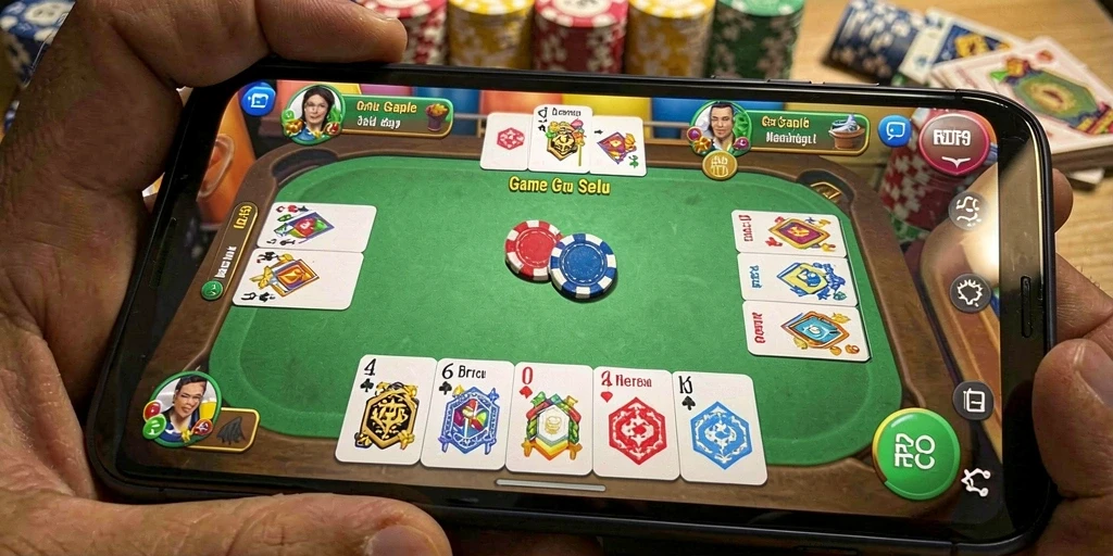 Tampilan gameplay Gaple yang seru dan interaktif.
