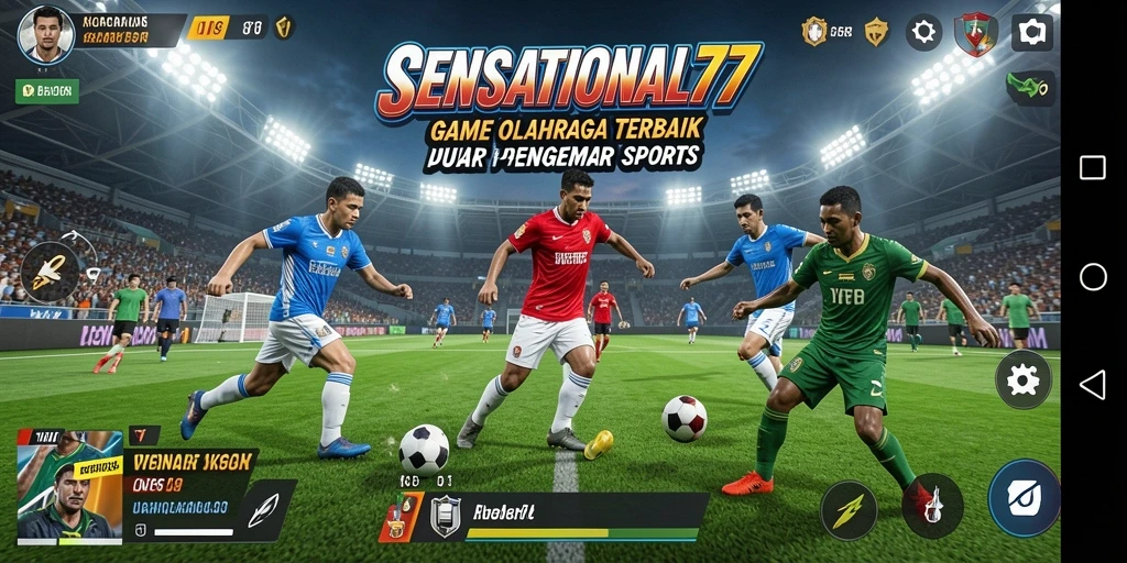 Tampilan dalam game <strong>SENSATIONAL77</strong> yang seru dan menarik saat bermain olahraga.