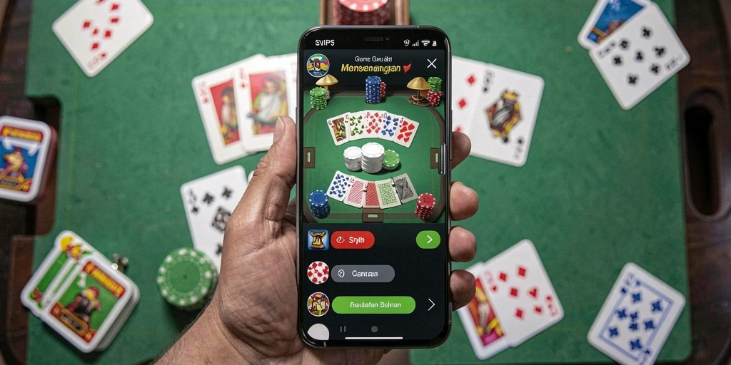 Gameplay seru Gaple di SVIP5 dengan teman-teman.